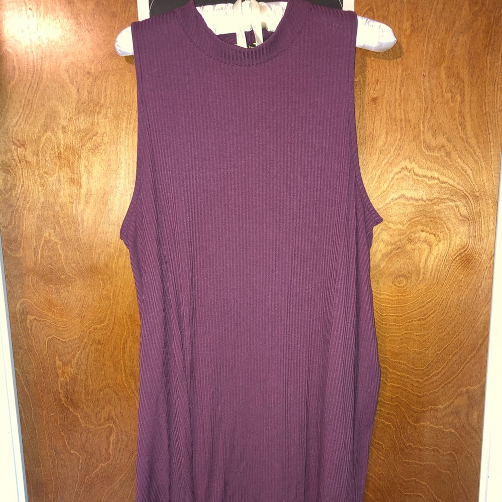 Sleeveless Ribbed Dress